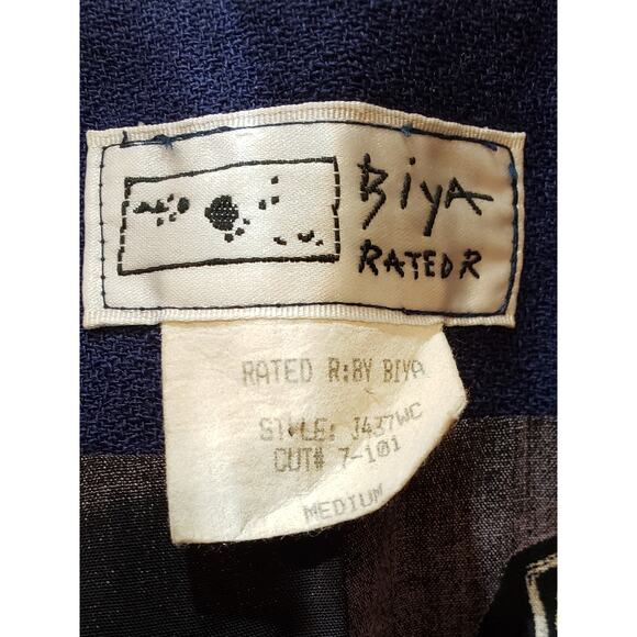 Johnny Was Biya Rated R medium Wool Dark Blue Bazer - Picture 4 of 5